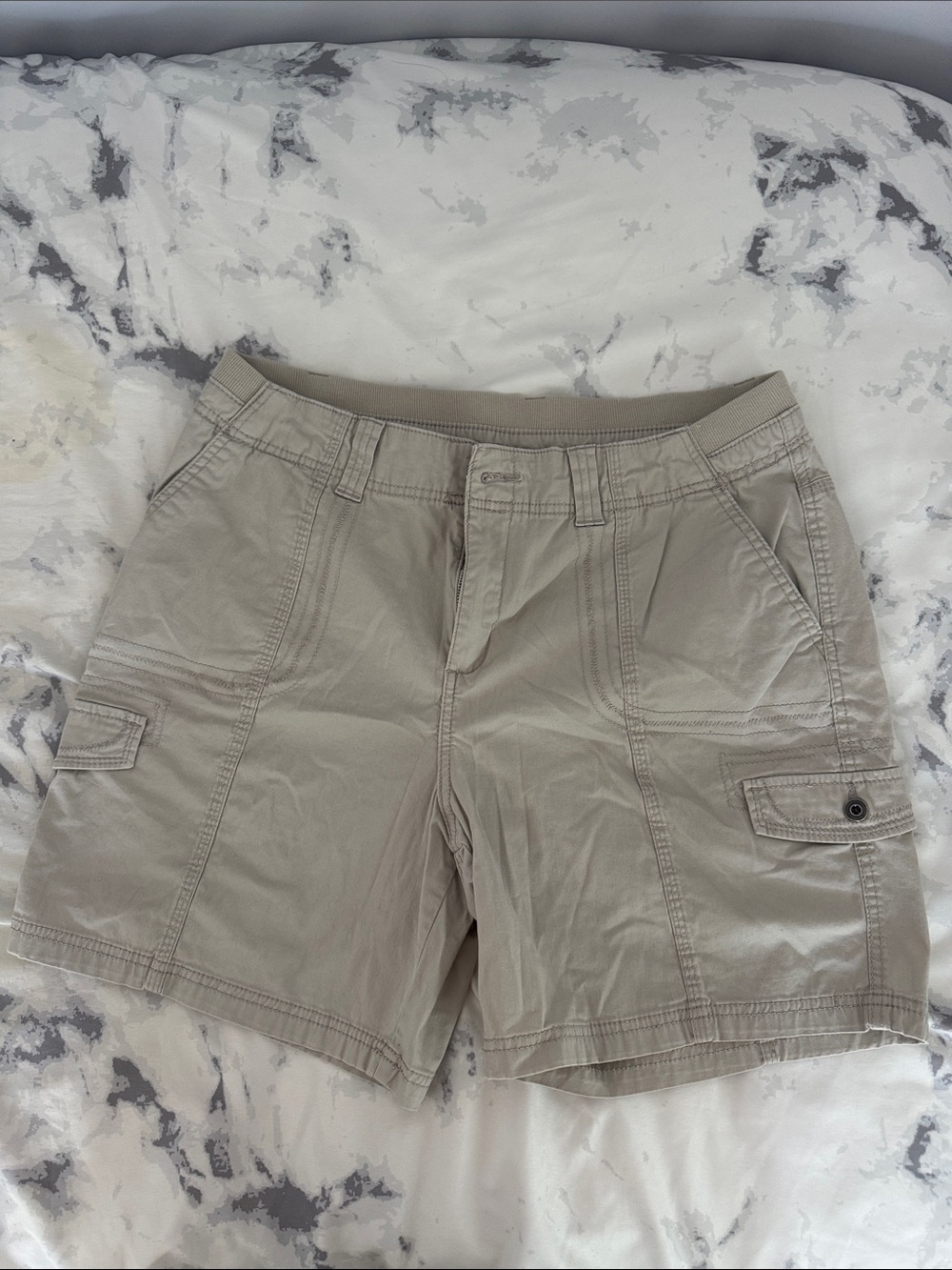 Light Taupe Women's Cargo Shorts